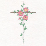Delicate Lenten Rose Cross