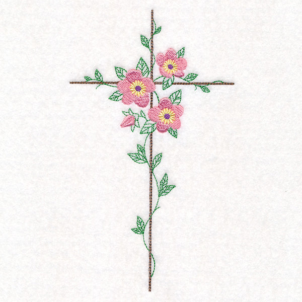 Delicate Lenten Rose Cross