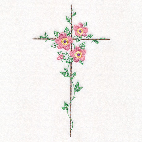 Delicate Lenten Rose Cross