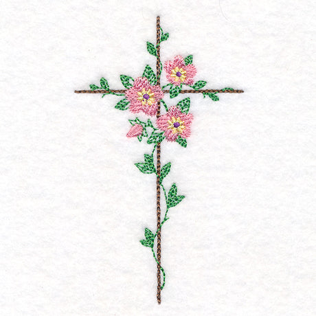 Delicate Lenten Rose Cross