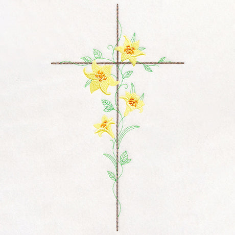 Delicate Lily Cross