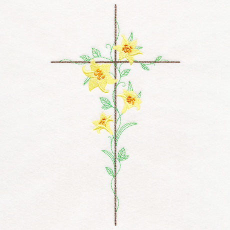 Delicate Lily Cross