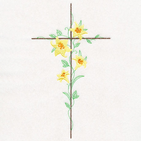 Delicate Lily Cross