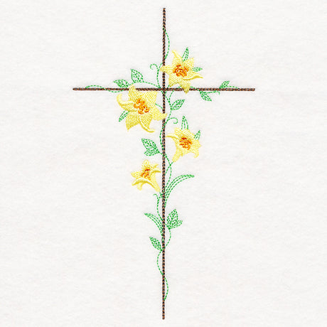 Delicate Lily Cross