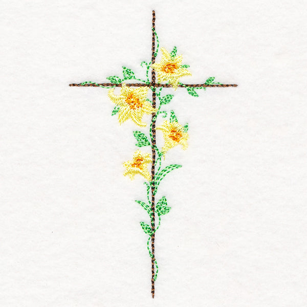 Delicate Lily Cross