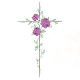 Delicate Rose Cross