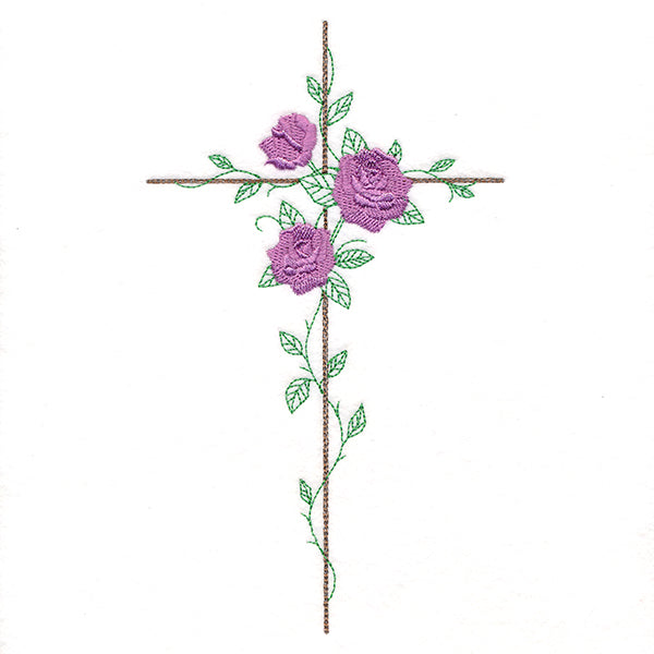 Delicate Rose Cross