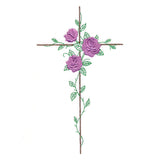 Delicate Rose Cross
