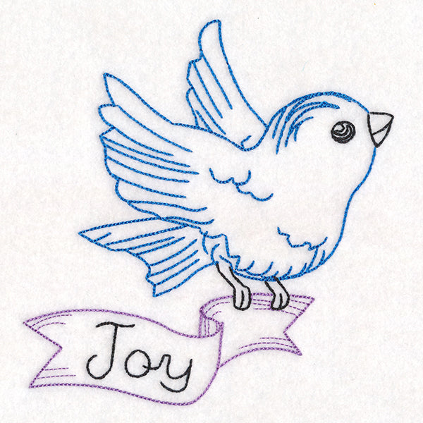 Little Bird with Joy Banner (Vintage)