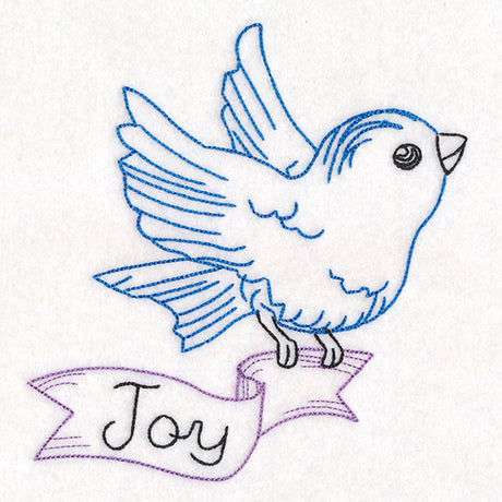 Little Bird with Joy Banner (Vintage)