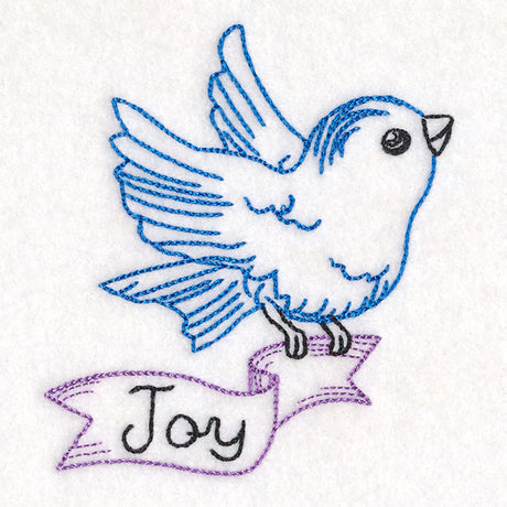 Little Bird with Joy Banner (Vintage)