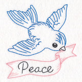 Little Bird with Peace Banner (Vintage)