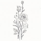 Delicate Rose Stems (Vintage)