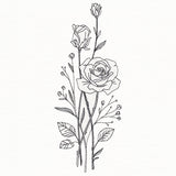 Delicate Rose Stems (Vintage)