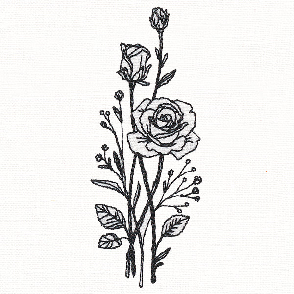 Delicate Rose Stems (Vintage)