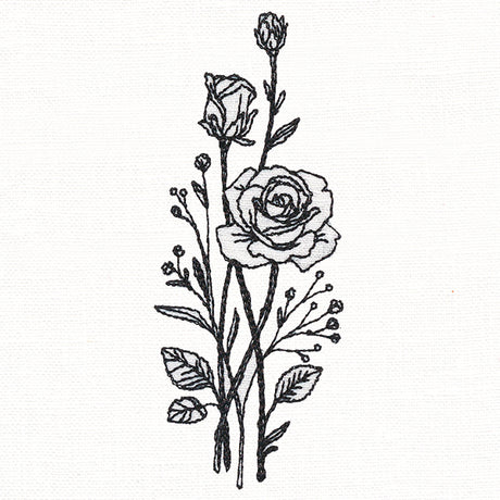 Delicate Rose Stems (Vintage)