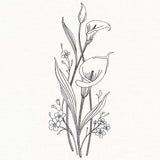 Delicate Calla Lily Stems (Vintage)