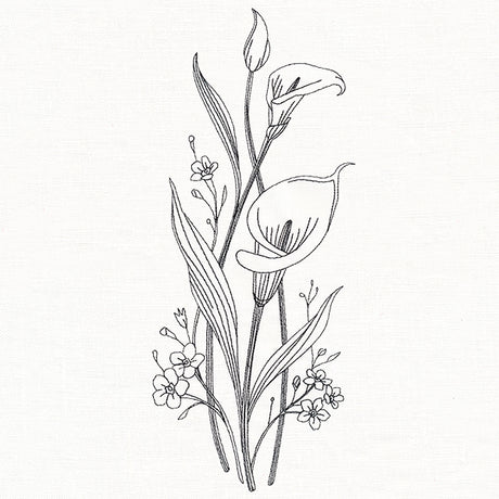 Delicate Calla Lily Stems (Vintage)