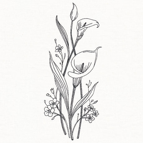 Delicate Calla Lily Stems (Vintage)