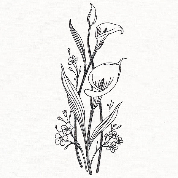 Delicate Calla Lily Stems (Vintage)