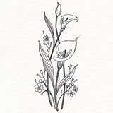 Delicate Calla Lily Stems (Vintage)