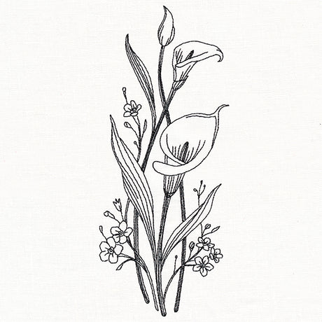 Delicate Calla Lily Stems (Vintage)