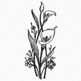 Delicate Calla Lily Stems (Vintage)