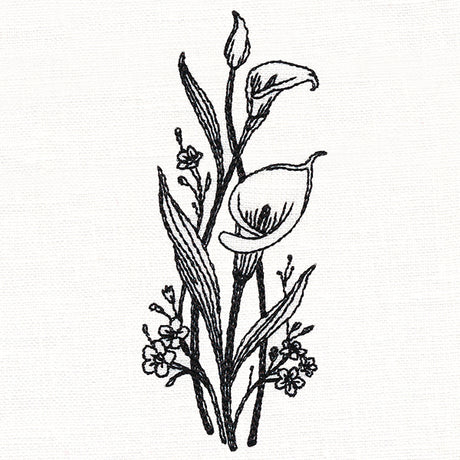 Delicate Calla Lily Stems (Vintage)