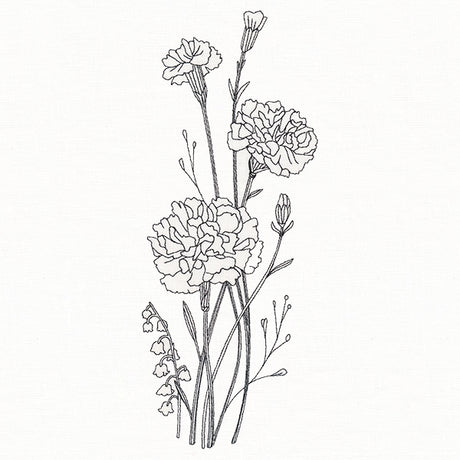 Delicate Carnation Stems (Vintage)