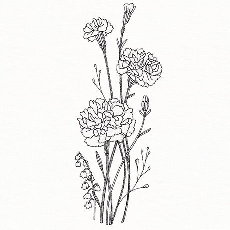 Delicate Carnation Stems (Vintage)