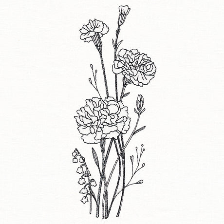 Delicate Carnation Stems (Vintage)
