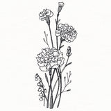Delicate Carnation Stems (Vintage)
