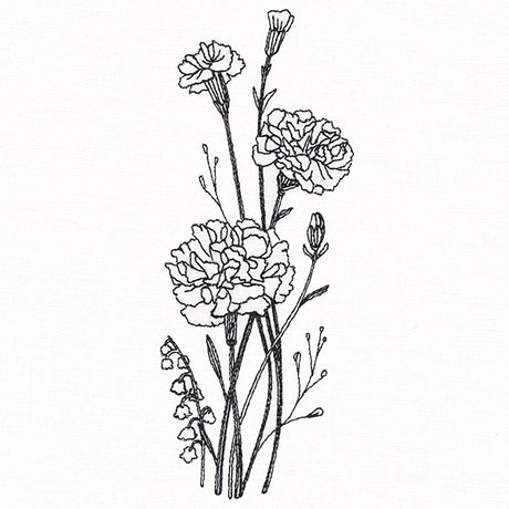 Delicate Carnation Stems (Vintage)