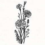 Delicate Carnation Stems (Vintage)