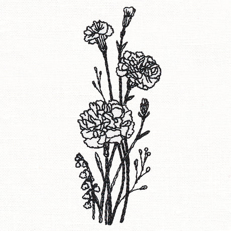 Delicate Carnation Stems (Vintage)