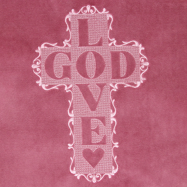Love God Cross (Embossed)
