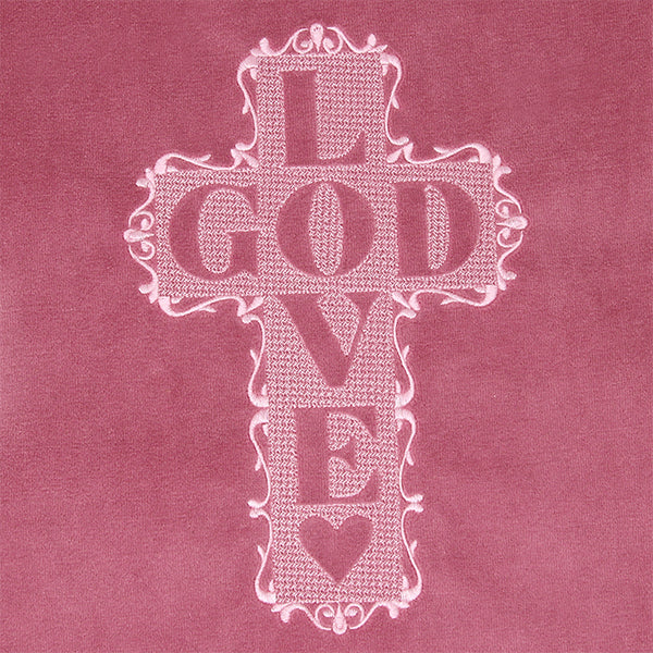 Love God Cross (Embossed)