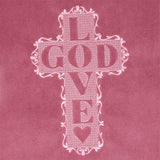 Love God Cross (Embossed)