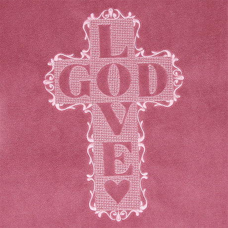 Love God Cross (Embossed)