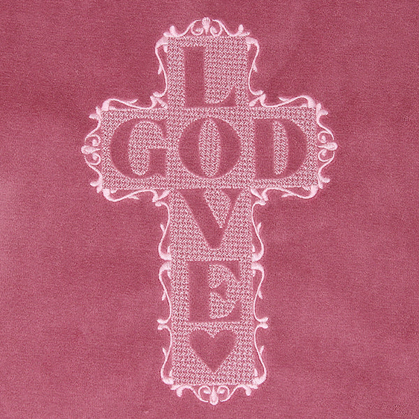 Love God Cross (Embossed)