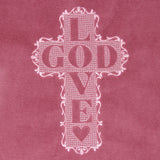 Love God Cross (Embossed)