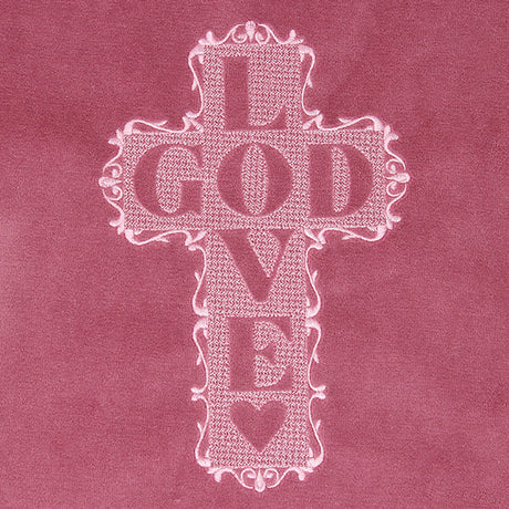 Love God Cross (Embossed)