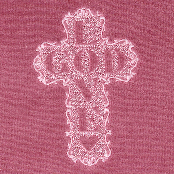 Love God Cross (Embossed)