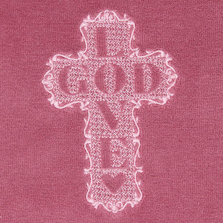 Love God Cross (Embossed)