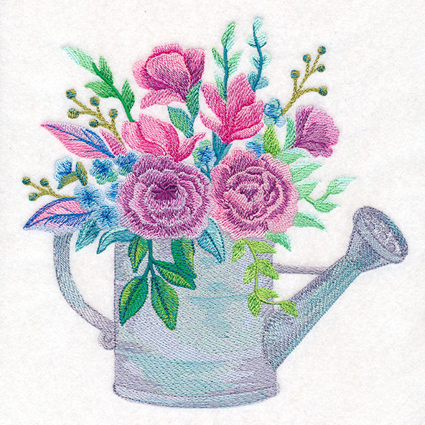 Garden Blooms Watering Can