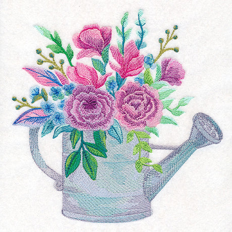 Garden Blooms Watering Can