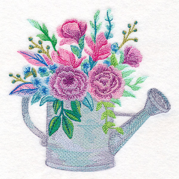Garden Blooms Watering Can