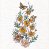 Daffodils & Monarchs Garden Spray