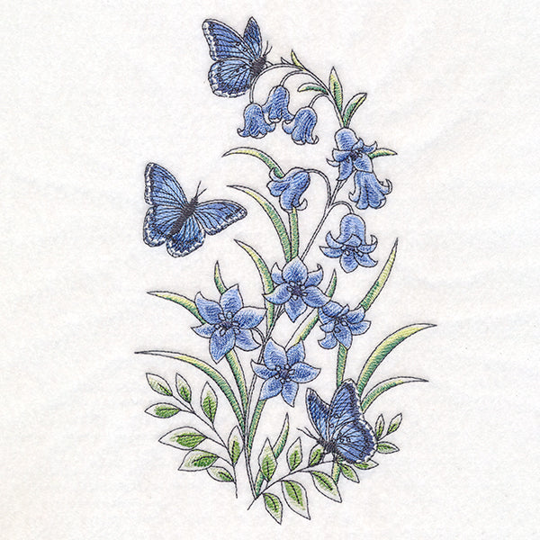 Bluebells & Blue Morphos Garden Spray