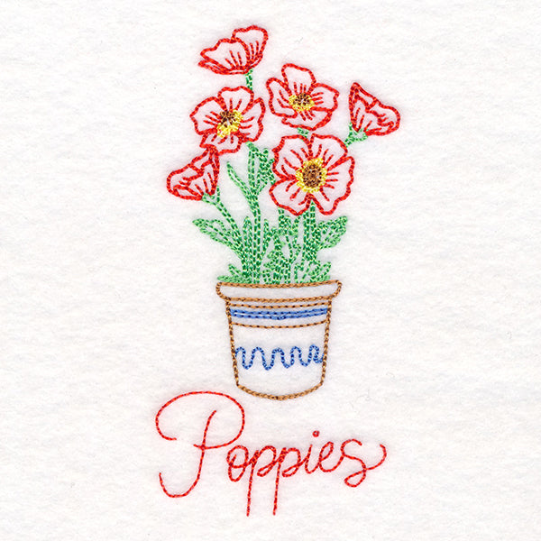 Fancy Flowerpot Poppies (Vintage)